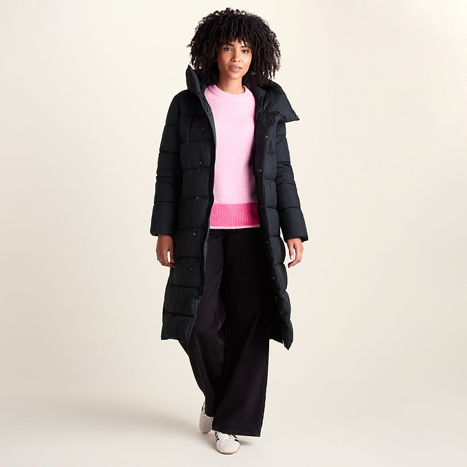 Bartlett Womens Longline Insulated Padded Coat - Black