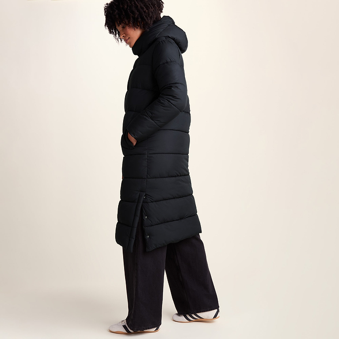 Bartlett Womens Longline Insulated Padded Coat - Black