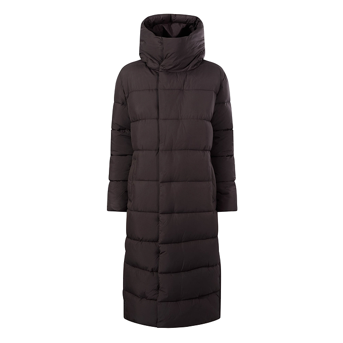 Bartlett Womens Longline Insulated Padded Coat - Chocolate Brown