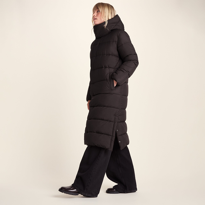 Bartlett Womens Longline Insulated Padded Coat - Chocolate Brown