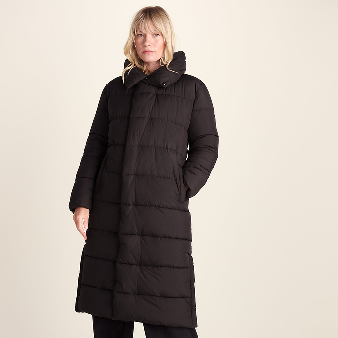Bartlett Womens Longline Insulated Padded Coat - Chocolate Brown