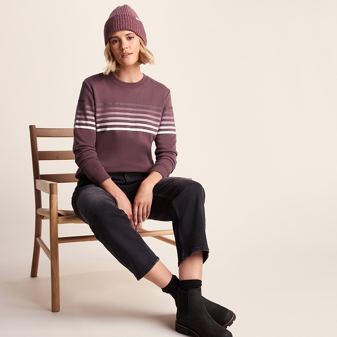 Bayman Womens Supersoft Sweat - Dark Mauve