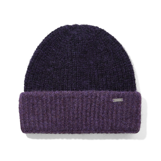 Becky Brushed Chunky Knit Beanie - Blackberry