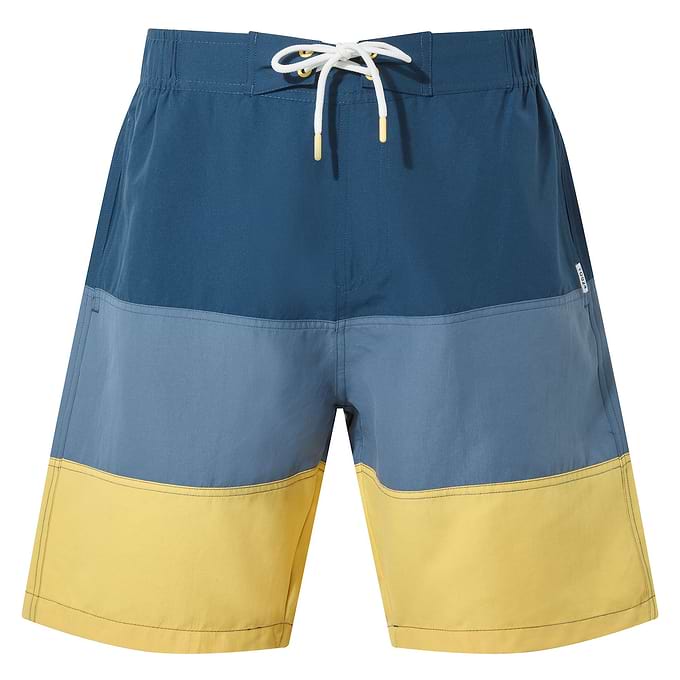 Bendon Mens Swimshorts - Inky Blue/Blue Dolphin/Sunflower