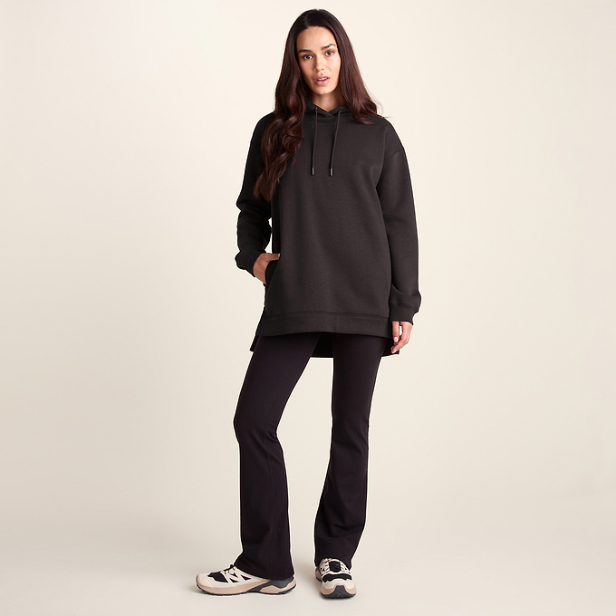Betty Womens Longline Supersoft Hoody - Chocolate Brown