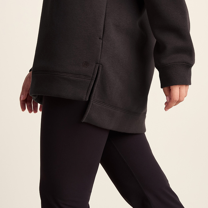 Betty Womens Longline Supersoft Hoody - Chocolate Brown