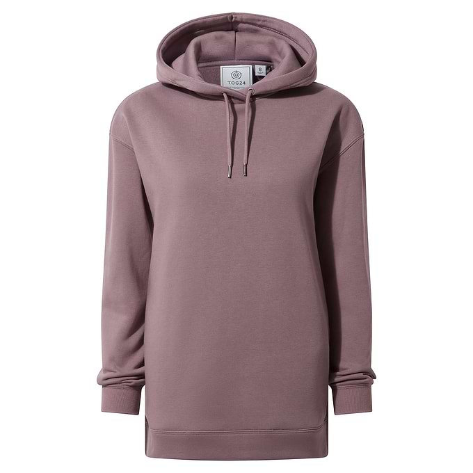 Betty Womens Longline Supersoft Hoody - Mauve