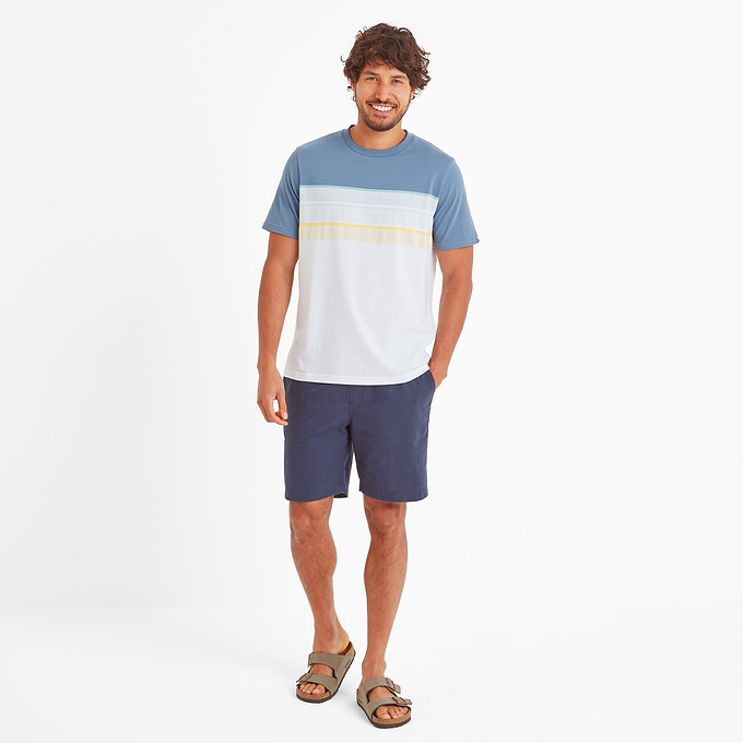 Blaxhall Mens T-Shirt - Blue Dolphin