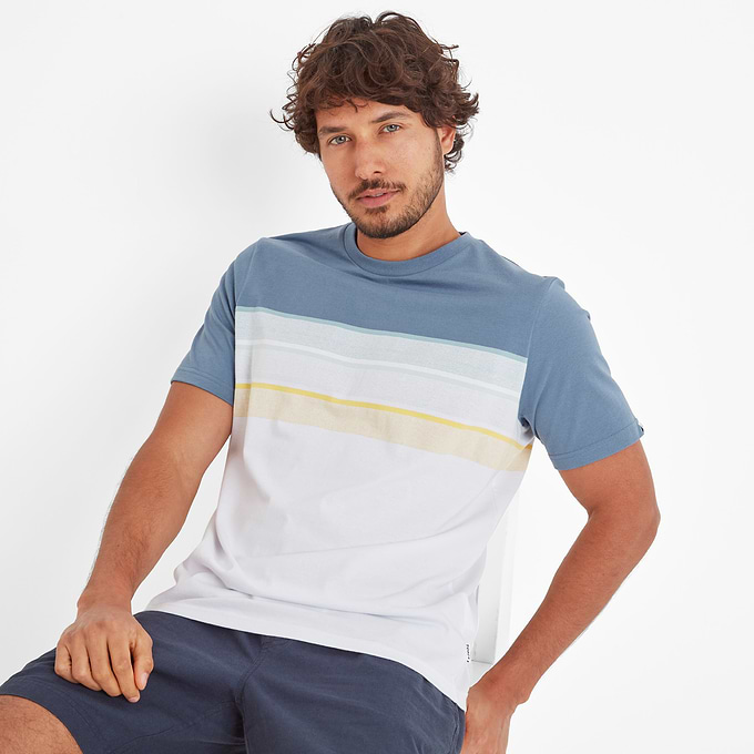 Blaxhall Mens T-Shirt - Blue Dolphin