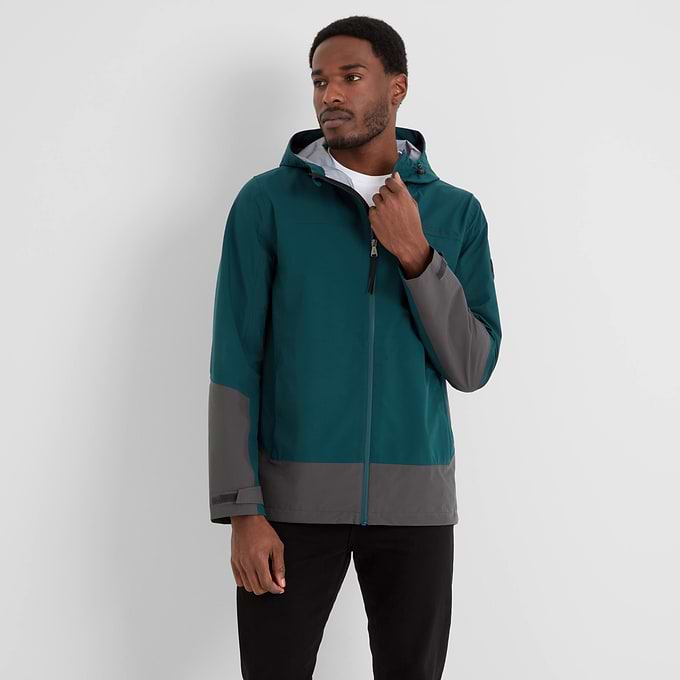 Bowston Mens Performance Waterproof Jacket - Petrol Green