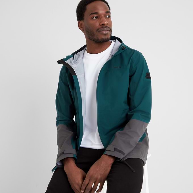 Bowston Mens Performance Waterproof Jacket - Petrol Green
