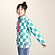 Spearmint/Woolly Checkerboard