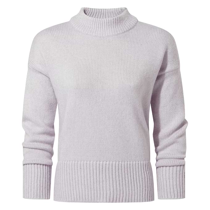 Bree Womens Supersoft Knitted Jumper - Lavender Grey