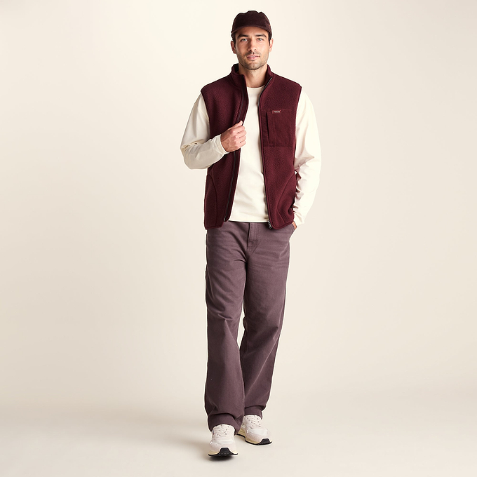Brierly Mens Thermal Sherpa Gilet - Burnt Caramel