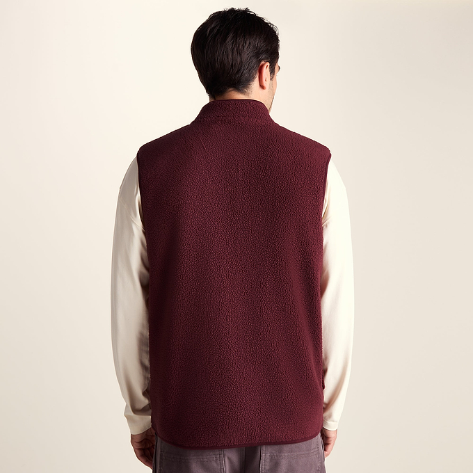 Brierly Mens Thermal Sherpa Gilet - Burnt Caramel