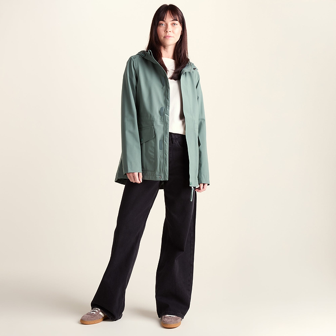 Burradon Womens Waterproof Jacket - Light Forest