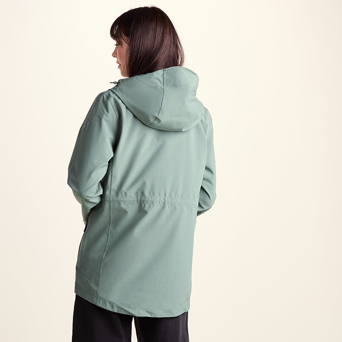 Burradon Womens Waterproof Jacket - Light Forest