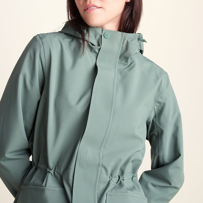 Burradon Womens Waterproof Jacket - Light Forest