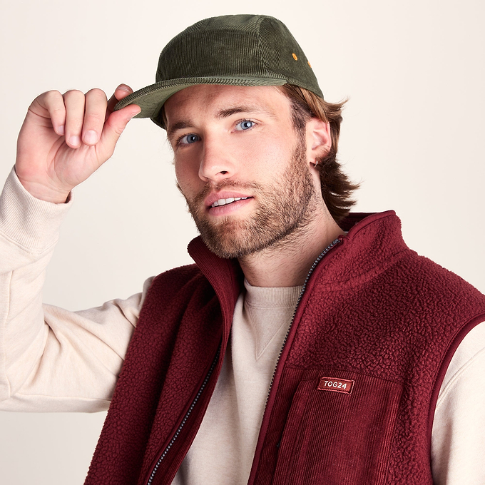 Calderwood Corduroy Cap - Leaf Green