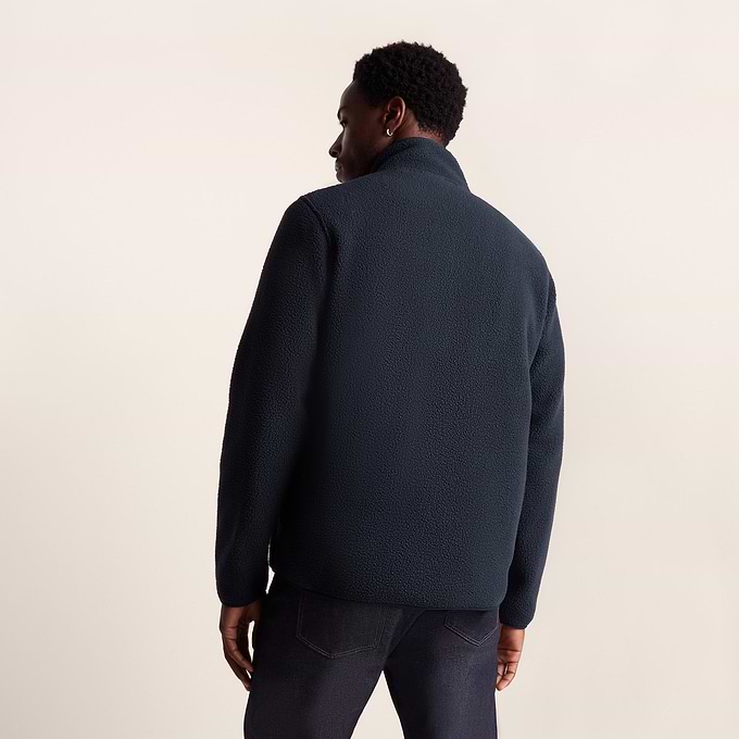 Cameron Mens Sherpa Fleece - Dark Indigo