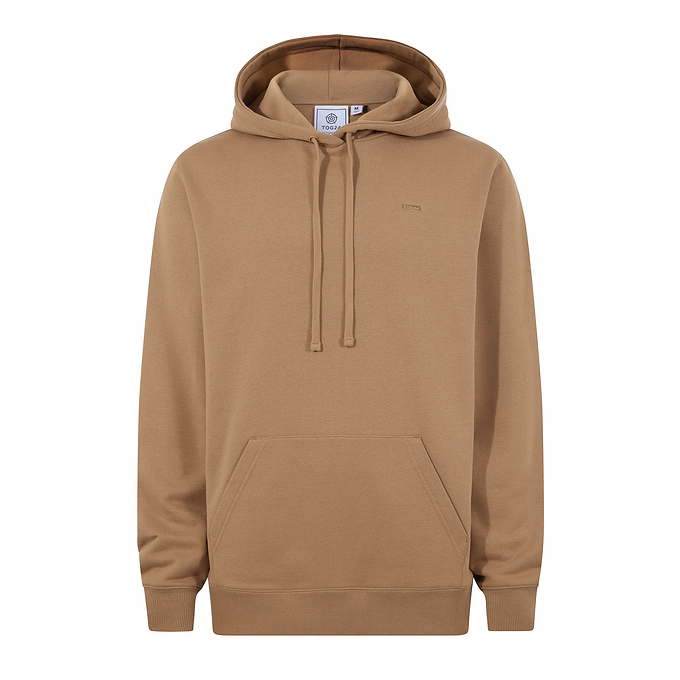 Carlton Mens Oversized Heavyweight 100% Cotton Hoody - Soft Brown