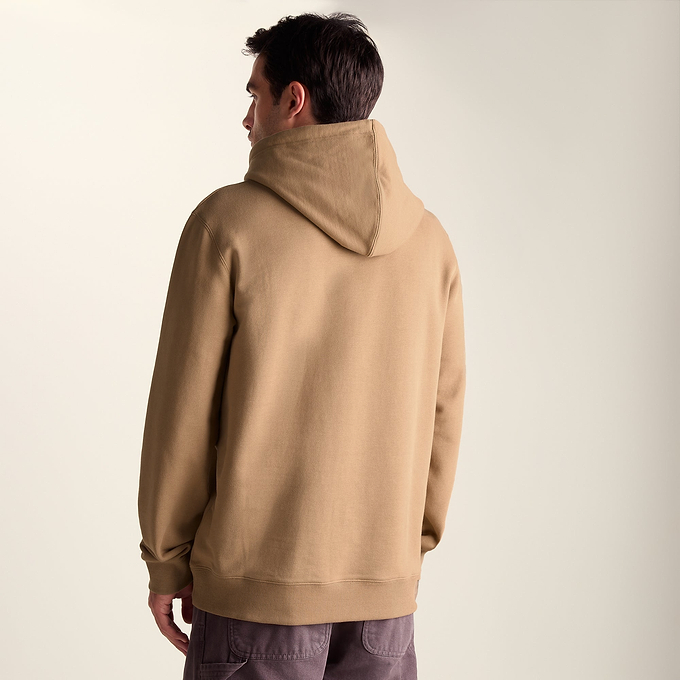Carlton Mens Oversized Heavyweight 100% Cotton Hoody - Soft Brown