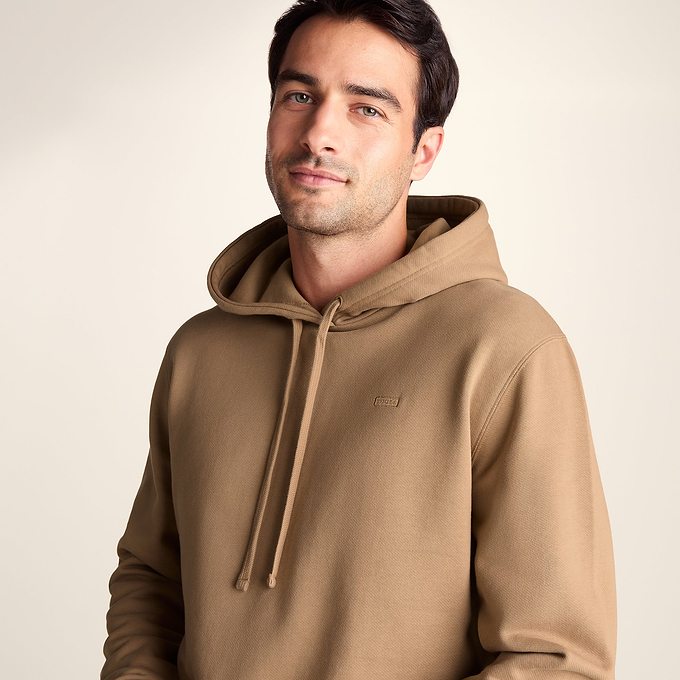Carlton Mens Oversized Heavyweight 100% Cotton Hoody - Soft Brown