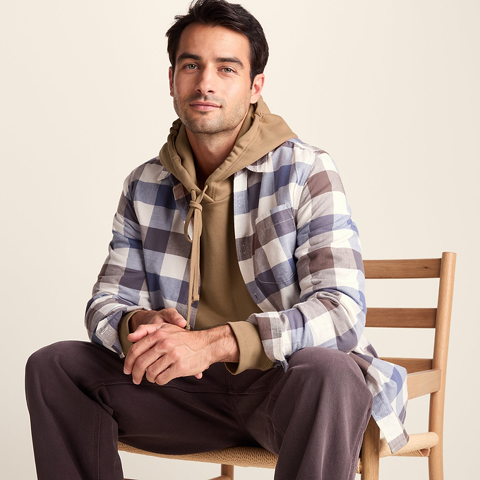 Carlton Mens Oversized Heavyweight 100% Cotton Hoody - Soft Brown