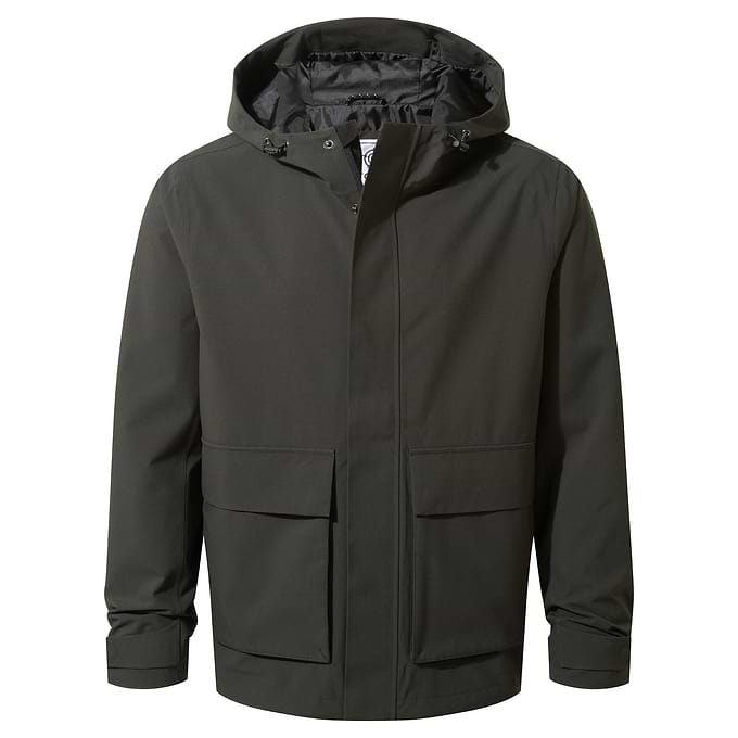 Cason Mens Waterproof Jacket - Washed Black