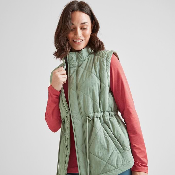 Cassly Womens Insulated Gilet - Pistachio