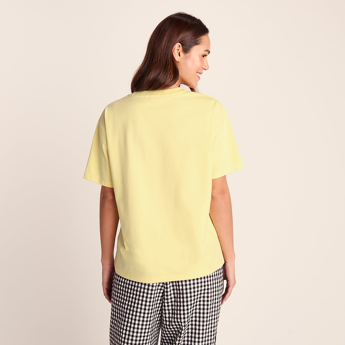 Cello Womens Relaxed Fit Premium Supersoft T-Shirt - Butter Yellow