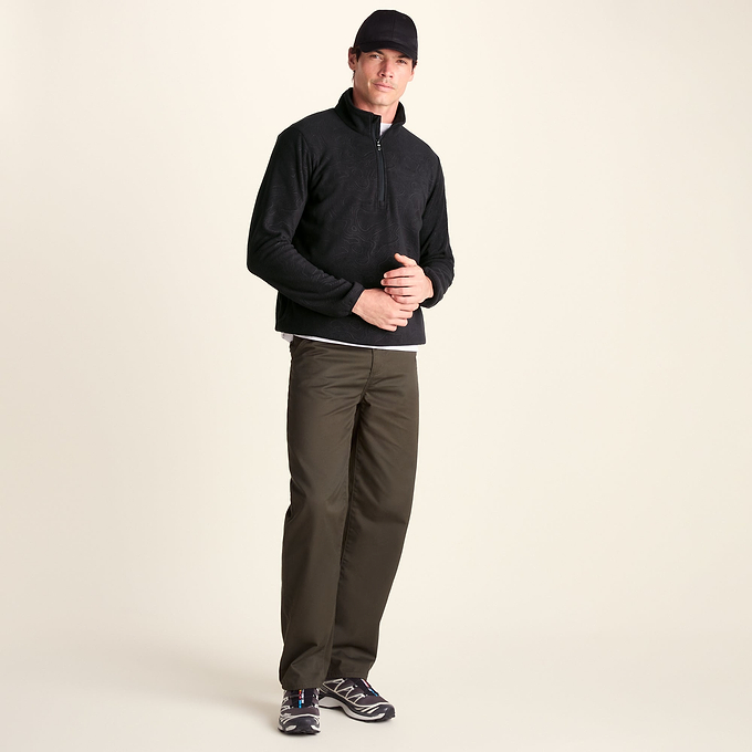 Charlton Mens Printed Midweight Microfleece Half Zip - Terrain Print