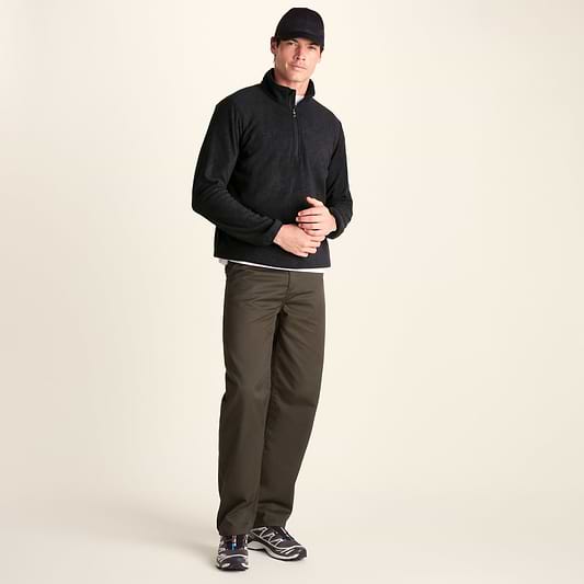 Charlton Mens Printed Midweight Microfleece Half Zip - Terrain Print