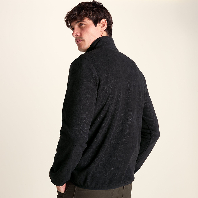 Charlton Mens Printed Midweight Microfleece Half Zip - Terrain Print