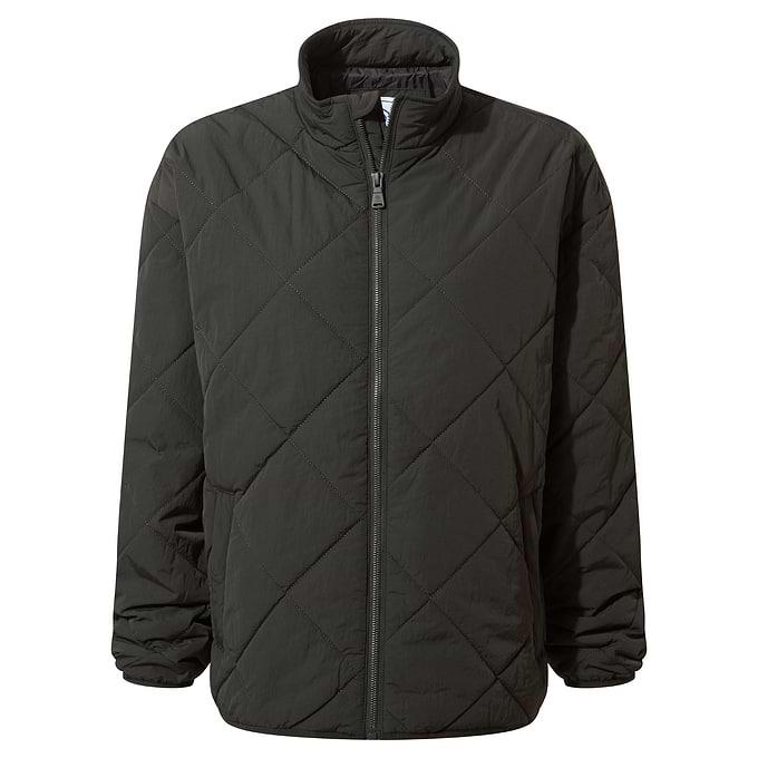 Cirnan Womens Shower Resistant Insulated Packaway Jacket - Washed Black