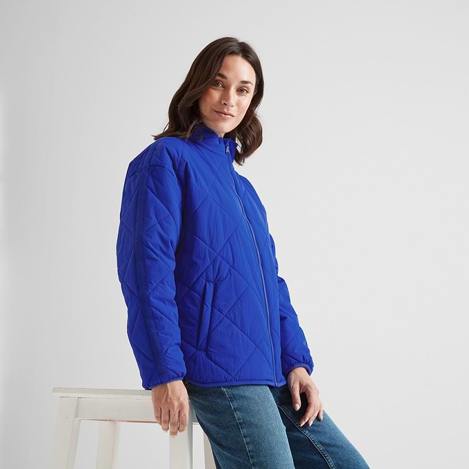 Cirnan Womens Shower Resistant Insulated Packaway Jacket - Ultra Marine