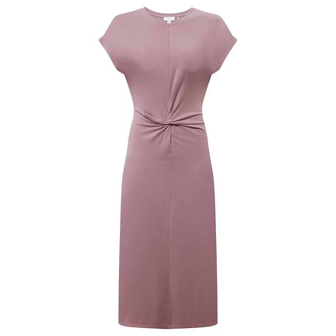 Claire Womens Supersoft Jersey Dress - Mauve