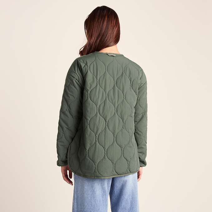 Cleadon Womens Relaxed Fit Shower Resistant Lightweight Insulated Jacket - Pale Khaki