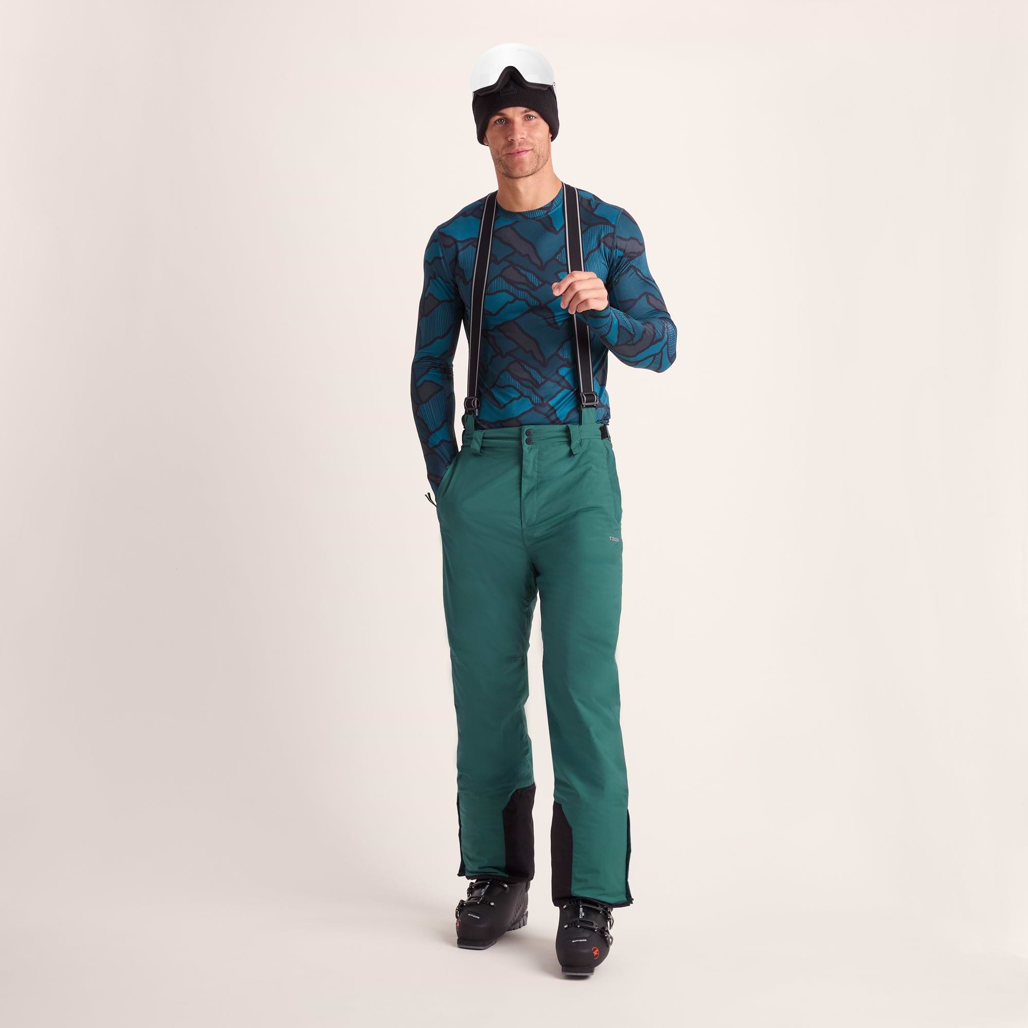 Clusaz Mens Waterproof Insulated Salopettes - Dark Turquoise – TOG24