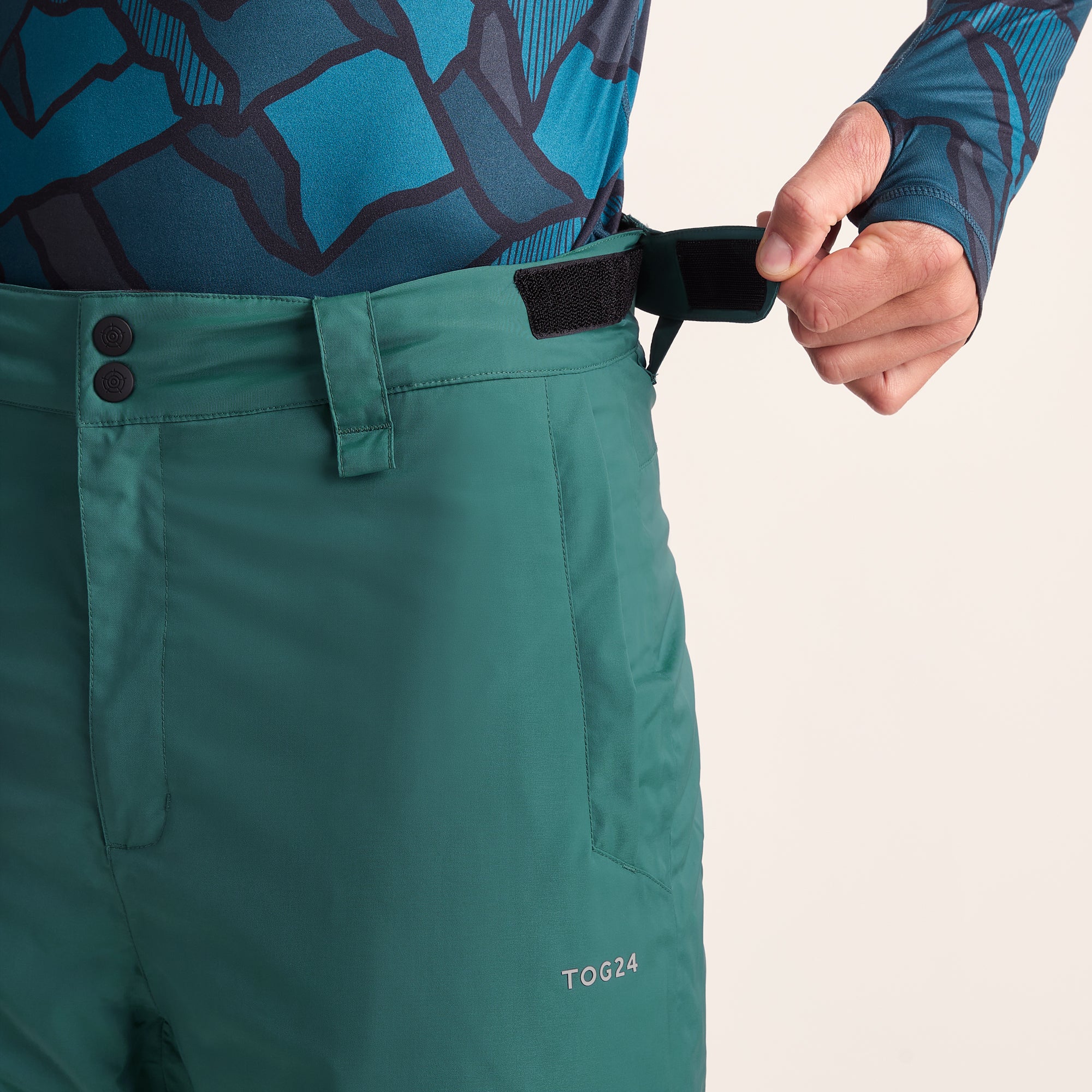 Clusaz Mens Waterproof Insulated Salopettes - Dark Turquoise – TOG24