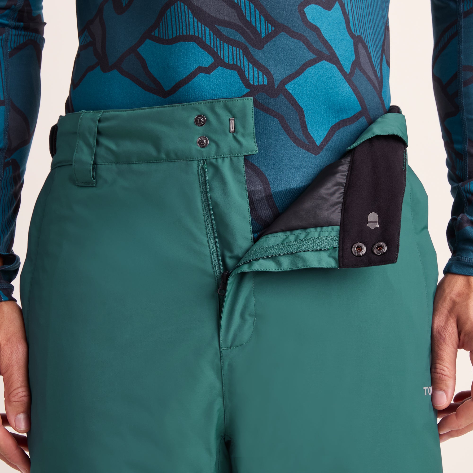 Clusaz Mens Waterproof Insulated Salopettes - Dark Turquoise – TOG24