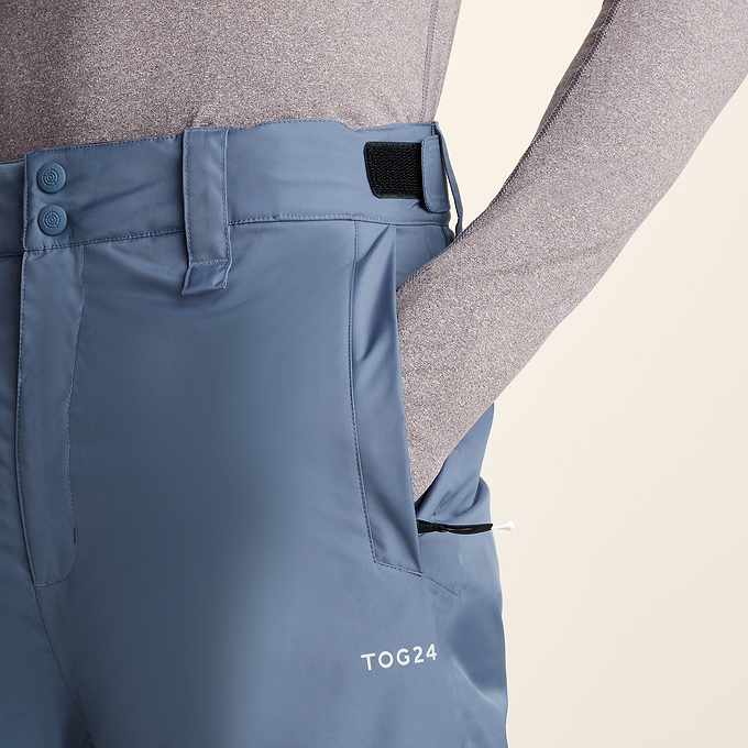 Clusaz Mens Waterproof Insulated Salopettes - Smokey Blue
