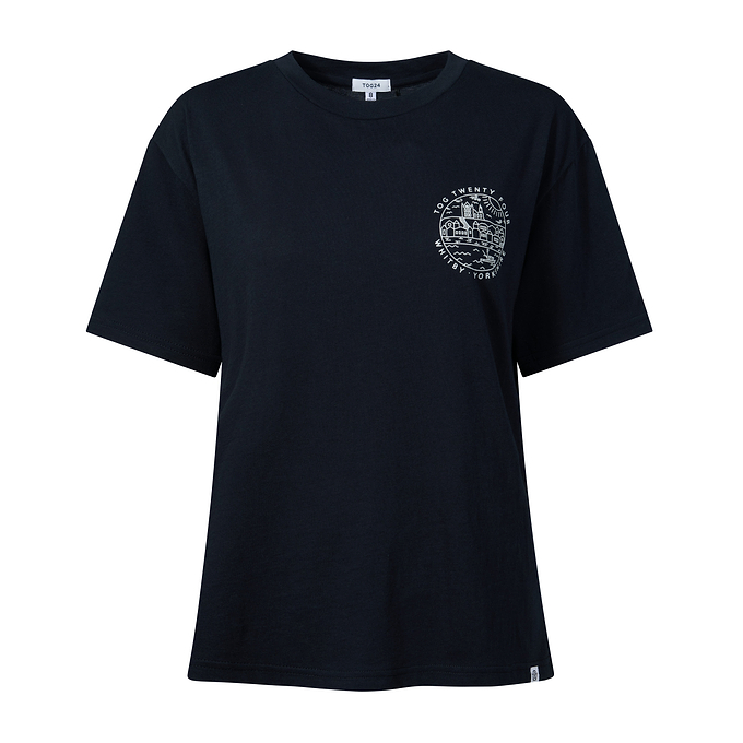 Coast Womens 100% Cotton Supersoft Relaxed Fit T-Shirt - Dark Indigo