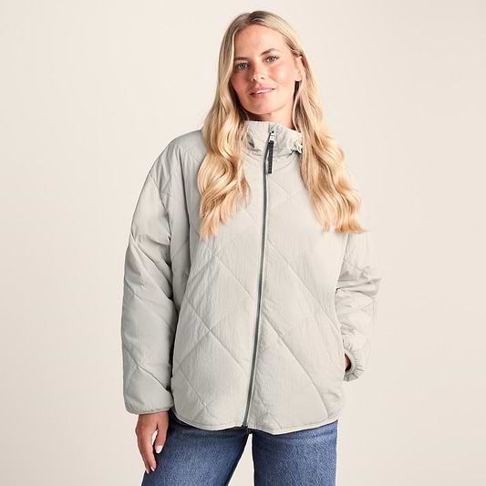 Corlae Womens Oversized Shower Resistant Insulated Jacket - Warm Cloud