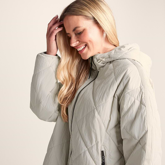Corlae Womens Oversized Shower Resistant Insulated Jacket - Warm Cloud