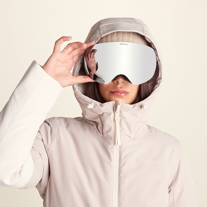 Corvara Womens Waterproof Insulated Ski Jacket - Simply Taupe