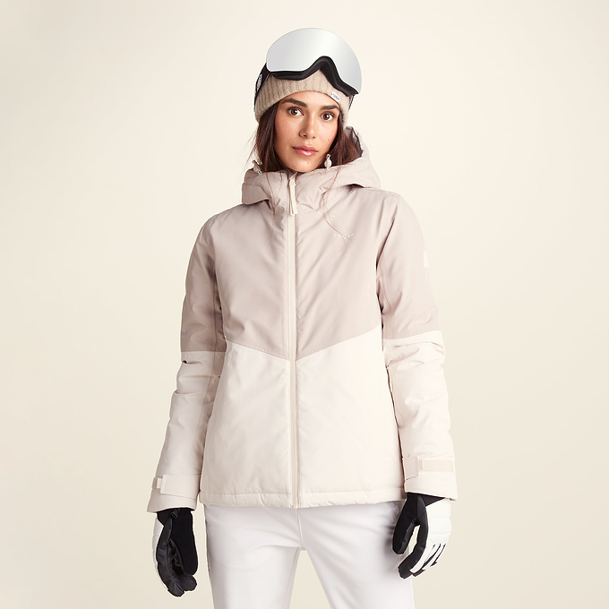 Corvara Womens Waterproof Insulated Ski Jacket - Simply Taupe