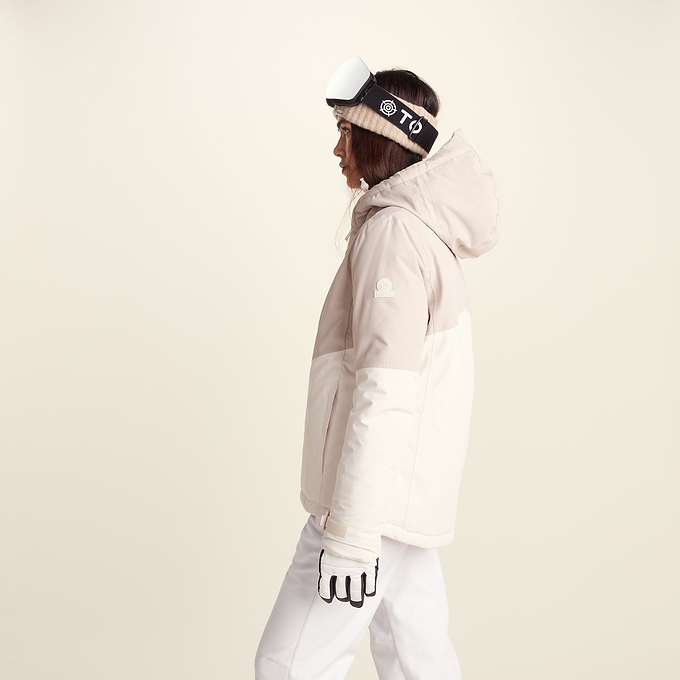 Corvara Womens Waterproof Insulated Ski Jacket - Simply Taupe