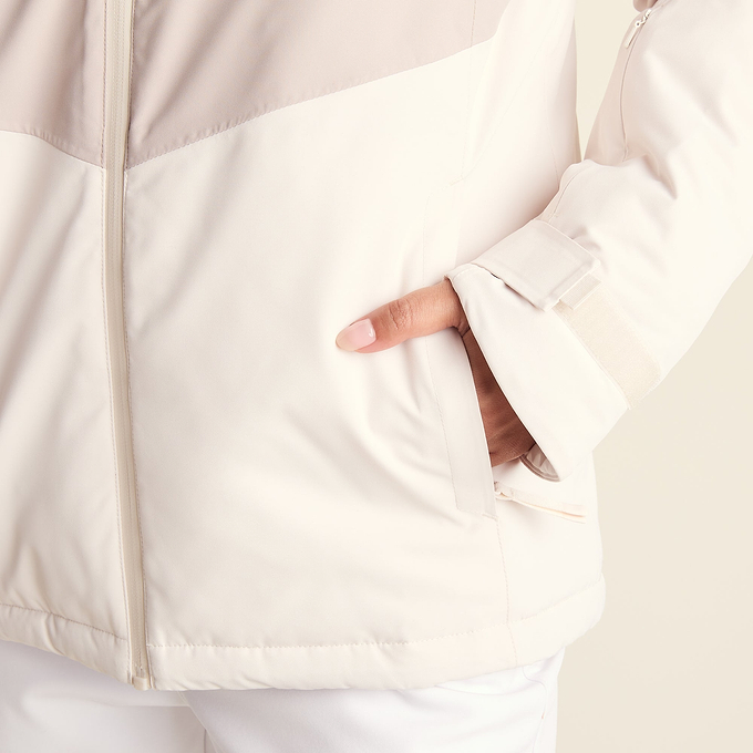 Corvara Womens Waterproof Insulated Ski Jacket - Simply Taupe