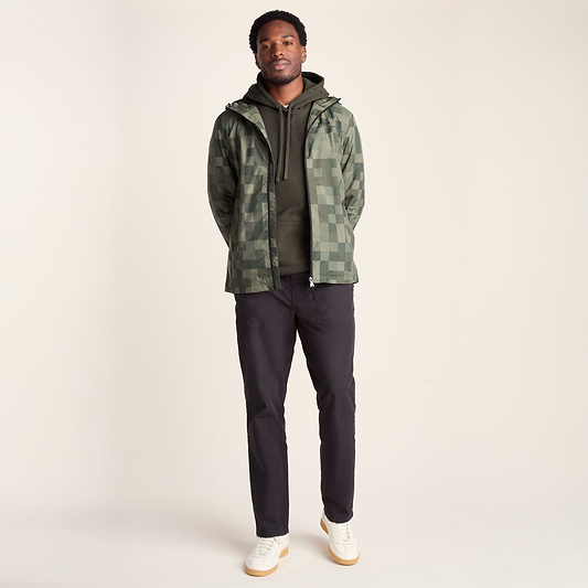 Craven Mens Waterproof Packaway Jacket - Green Pixel